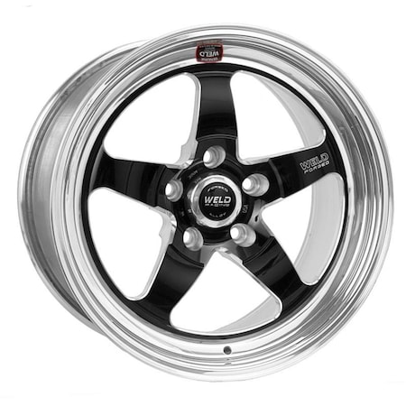 Distraccion 7.9 in. 5x4.5 mm Non-Beadlock S71 17x10 BP & BS Low Pad Wheel, Black DI3820490